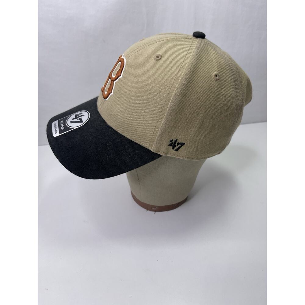 47 Brand Boston Red Sox 1999 All Star Game Patch MVP Snapback Hat Tan Black - Picture 4 of 6